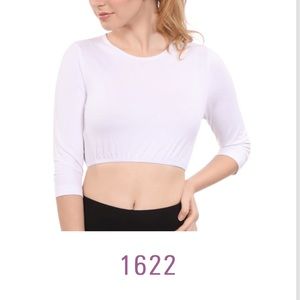 Cropped 3/4 Sleeve Top